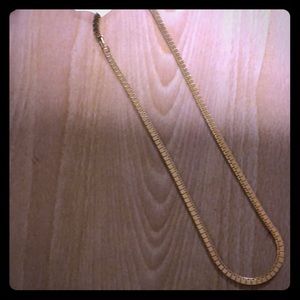 MONET goldtone necklace 22” ,1/8”wide, very attrac
